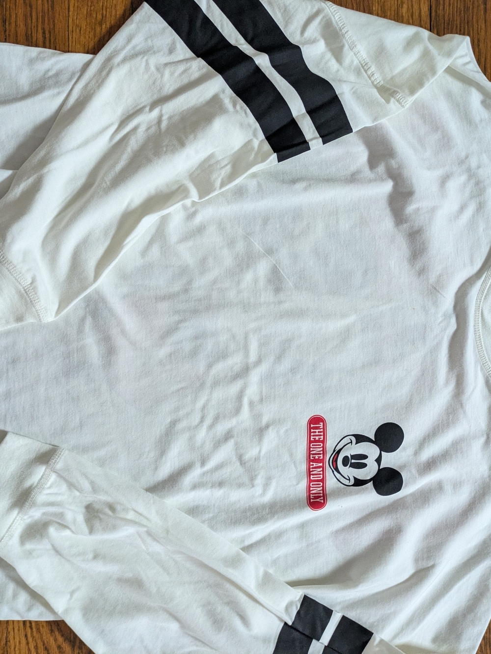 Mickey Mouse Varsity Style Long Sleeve Disney Tee M